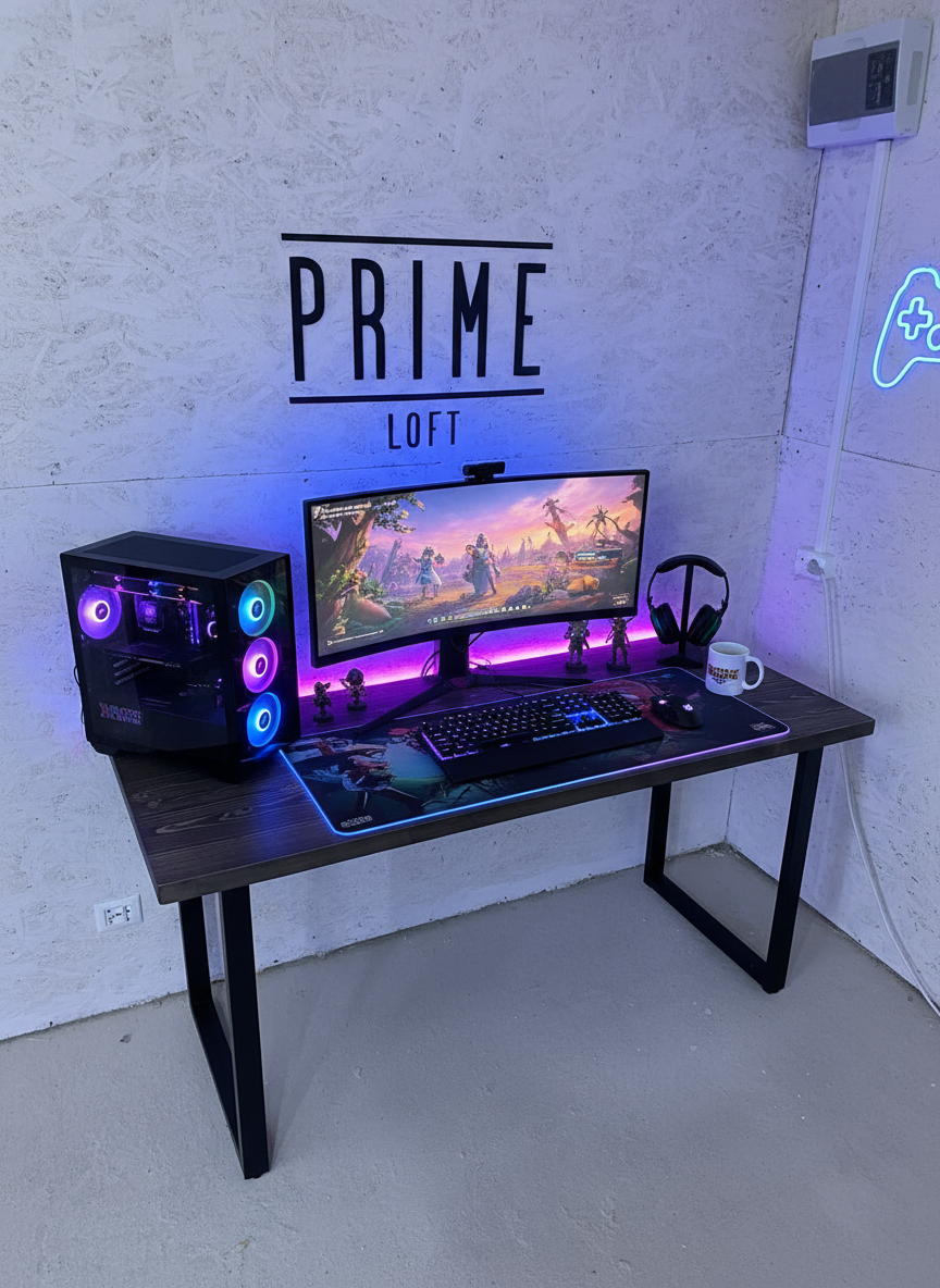 Компьютерный стол в стиле Лофт